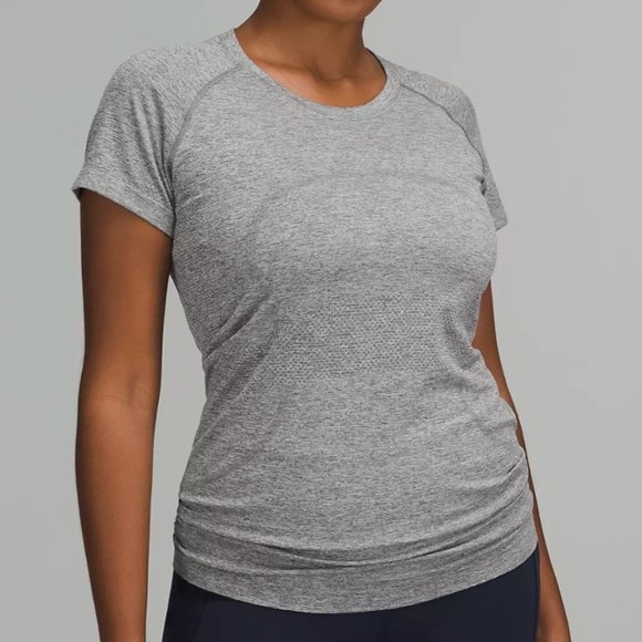 lululemon athletica Gray Short Sleeve run swiftly Tee - Picture 5 of 8